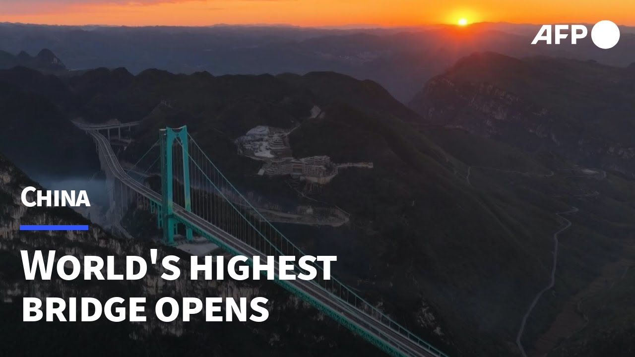 China Opens World's Highest Bridge 🌉