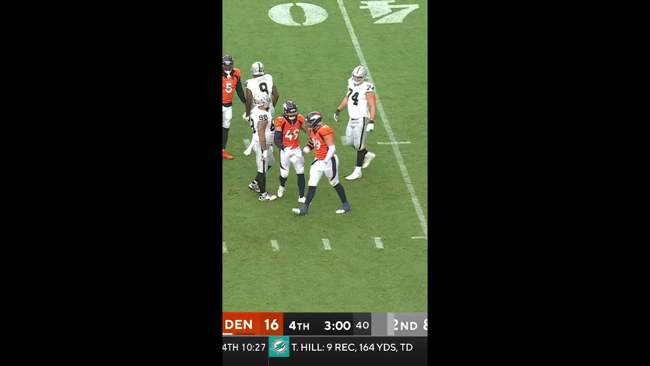 Zach Allen with a Tackle For Loss vs. Las Vegas Raiders