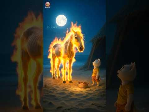 The Beach Horse Race – The White Cat and His Weak Horse That Never Gave Up #dulu19