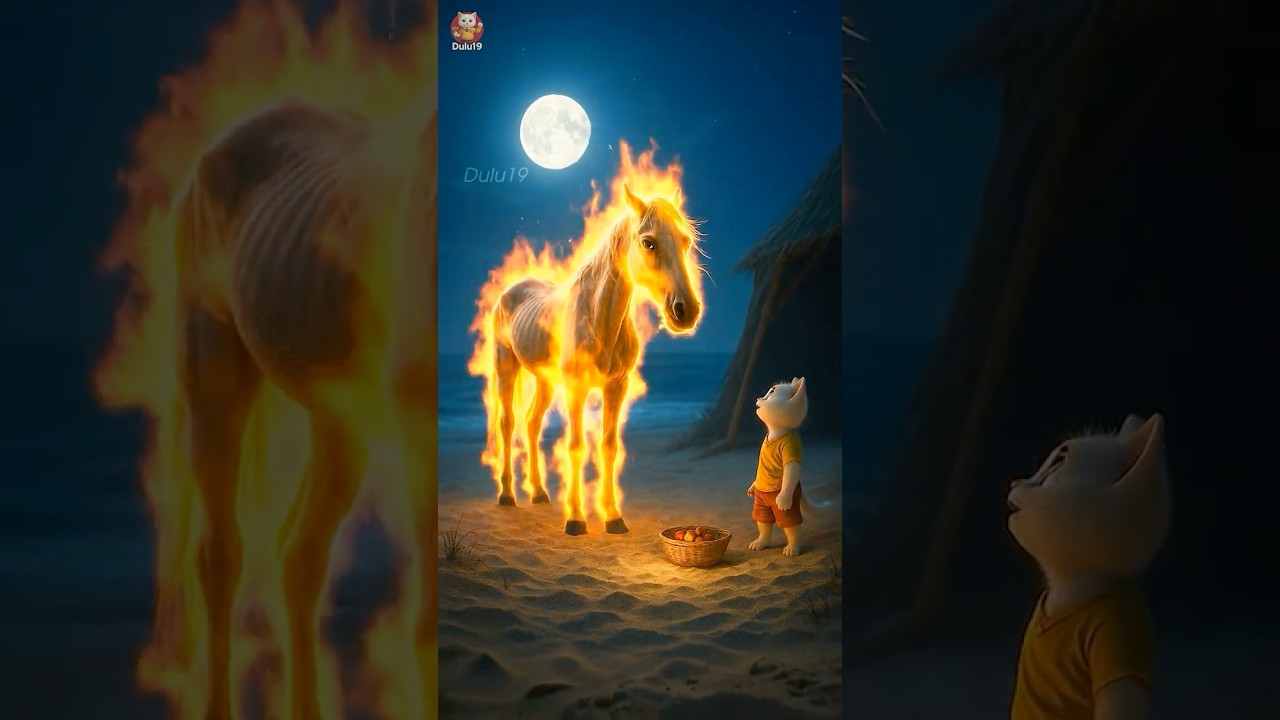 The Beach Horse Race – The White Cat and His Resilient Horse #dulu19