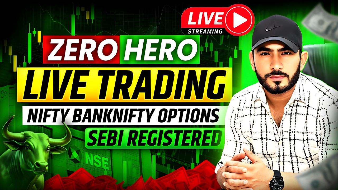 Expiry Hero Zero Trade Nifty SENSEX | Live Trading | Banknifty Analysis | 11-June | #livetrading