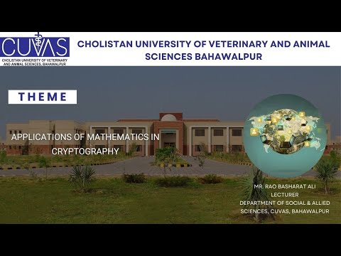 Application of Mathematics in Cryptography by Mr  Rao Basharat Ali Lecturer Mathematics Department o