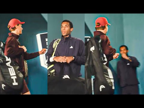 Sinner Shows Love to Auger-Aliassime before Their Final Match | Paris 2025