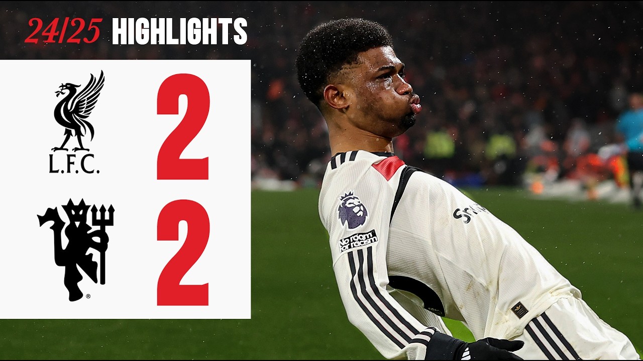 United’s Resilient 2-2 Draw at Anfield | Epic Clash Against Liverpool ⚽