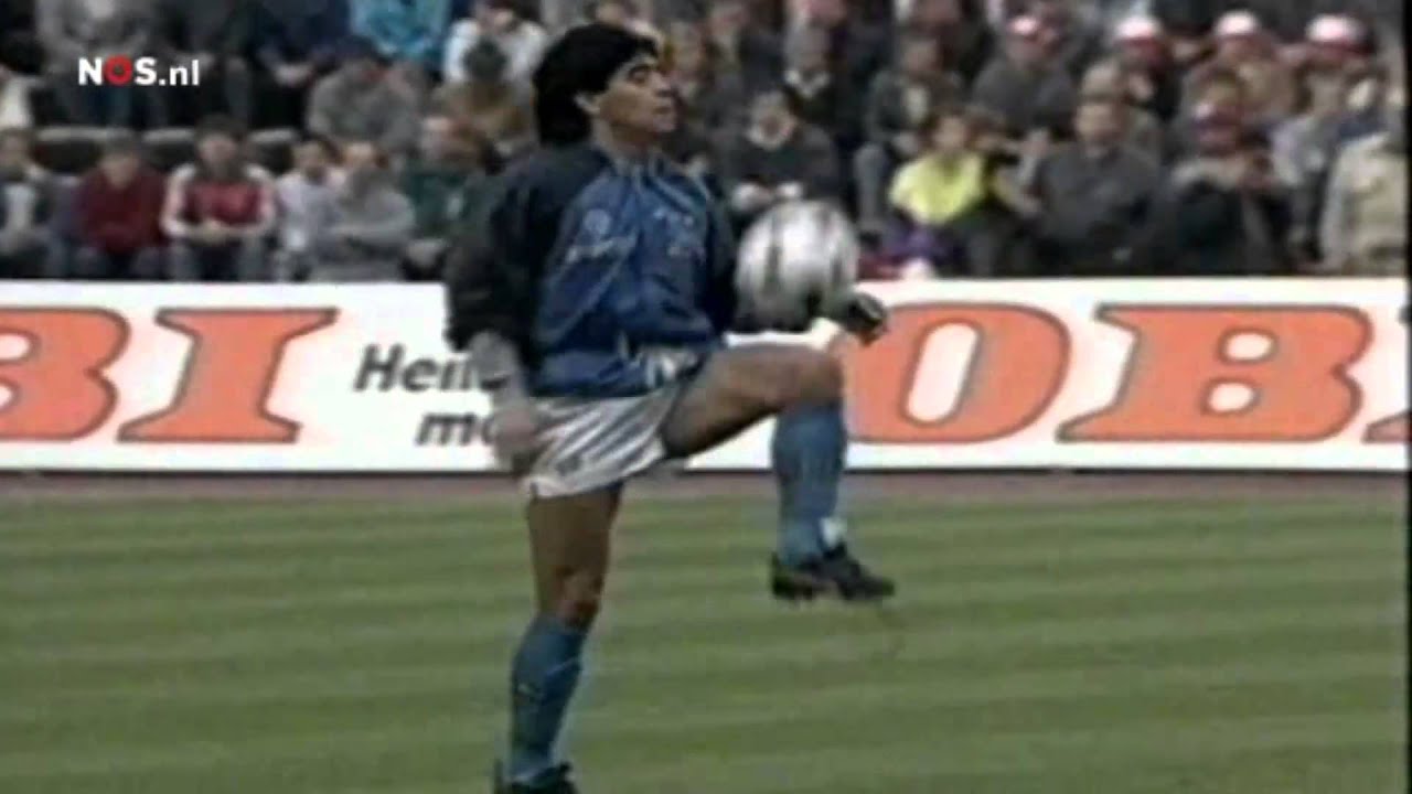 Relive Maradona's Iconic UEFA Cup Semi-Final Warm-Up (1989) ⚽