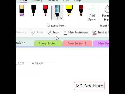 MS OneNote Automatic Shapes