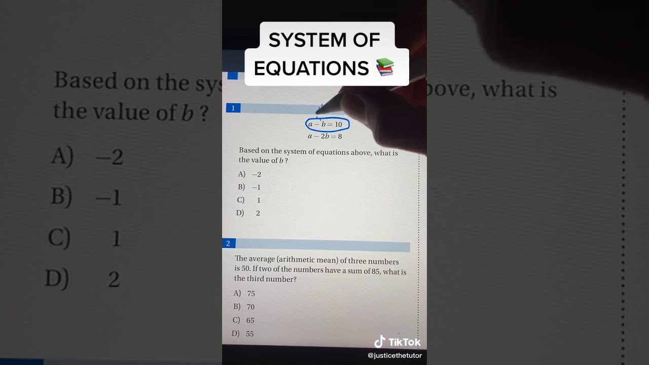 Mastering Systems of Equations: The Substitution Method 🔍