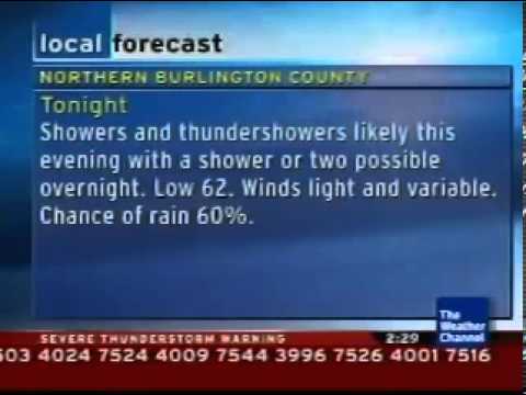 The Weather Channel severe thunderstorm warning
