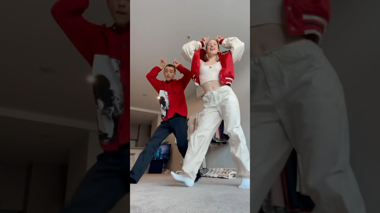 Paint the town red 👹 “SHE A DEVIL” Viral dance trend - Jasmin and James #shorts