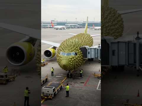 Durian International Flight! Welcome Aboard! ✈️ #monsty #plane #flight #funny