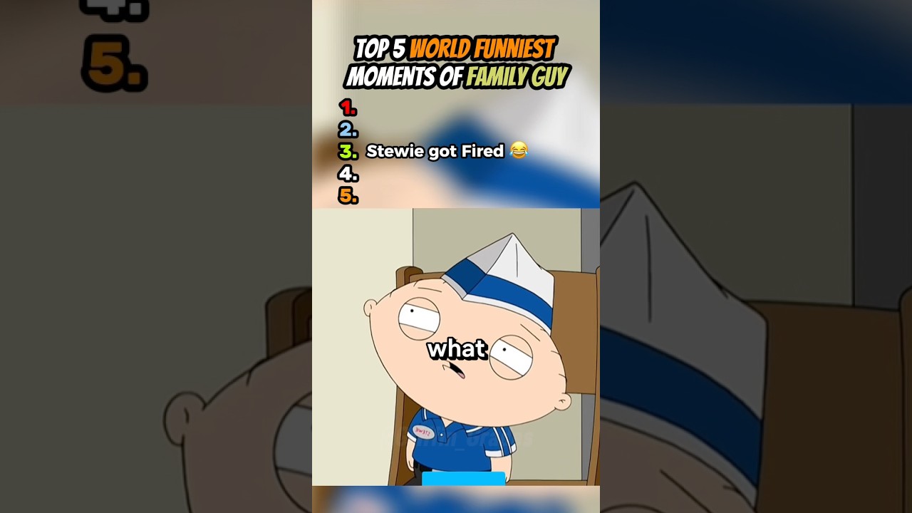 Top Funniest Stewie Moments in Family Guy 🤣