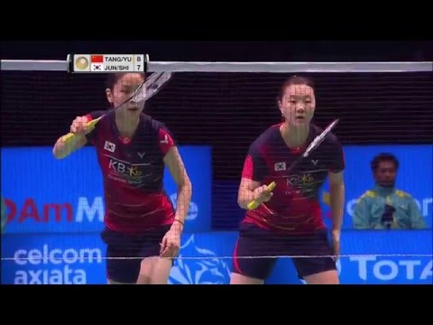 Celcom Axiata Malaysia Open 2016: WD Final - Tang/Yu vs Jung/Shin 🎽
