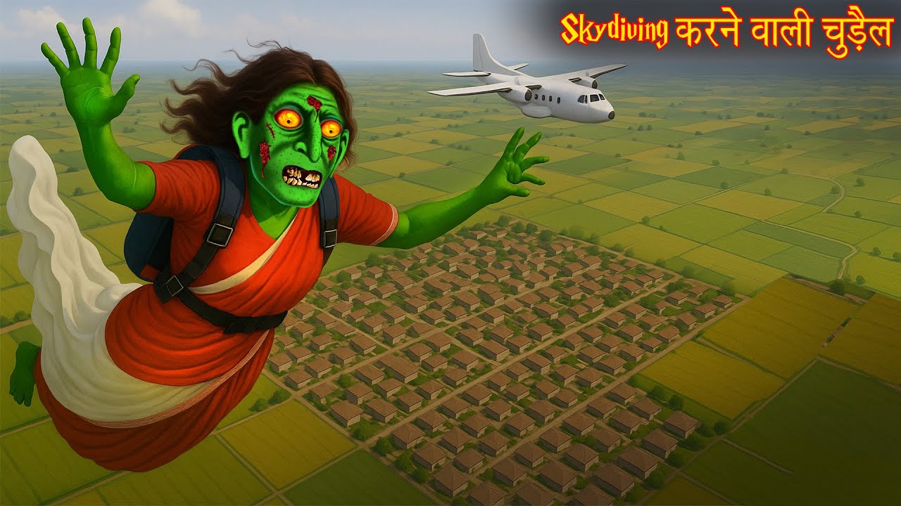 Skydiving चुड़ैल | Diving Witch | Horror Stories | Bhootiya Kahaniya | Chudail Ki Kahaniya