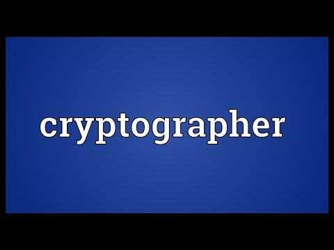Cryptographer Meaning