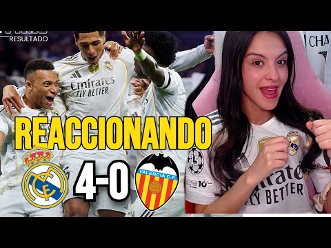 REACCIONES DE UN HINCHA al Real Madrid vs Valencia 4 0 *FESTIVAL DE GOLES*