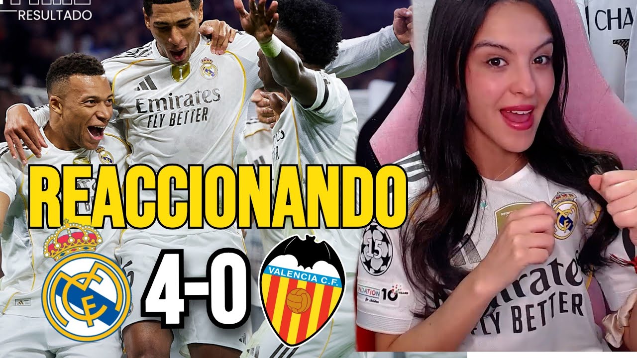 Reacciones de un hincha al Real Madrid vs Valencia 4-0 | Festival de goles