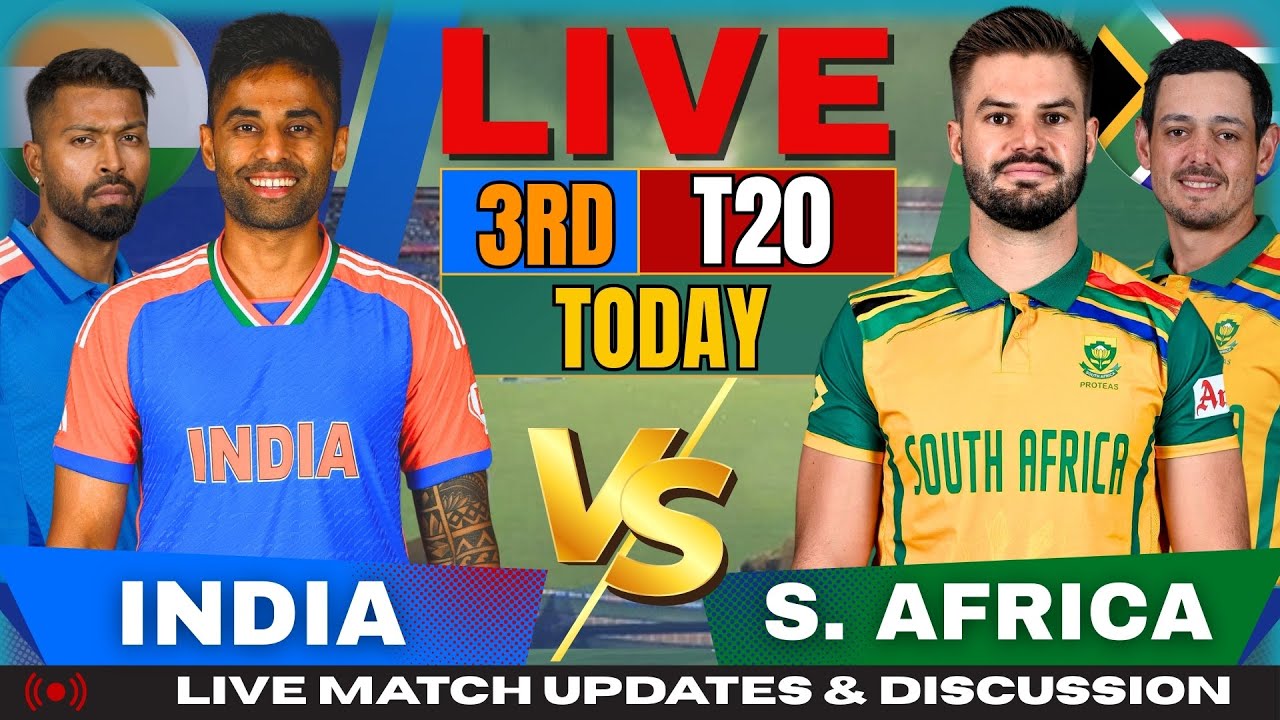 India vs South Africa 3rd T20I Live Score & Commentary
