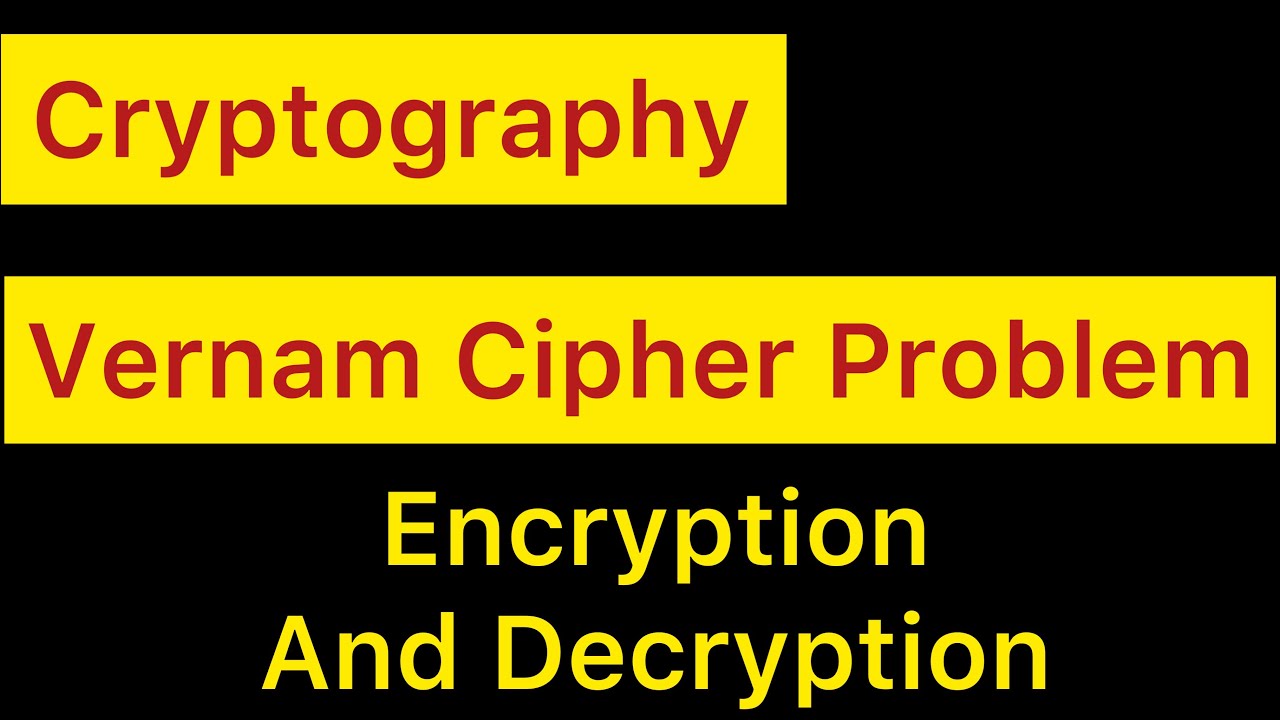 Vernam Cipher Explained in Tamil: Encryption & Decryption Made Easy 🔐