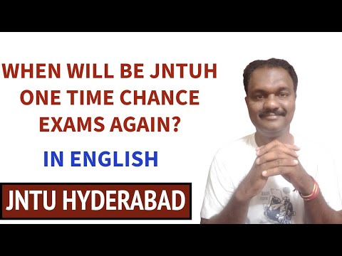 WHEN WILL BE JNTUH ONE TIME CHANCE EXAMS AGAIN?#jntuhexams