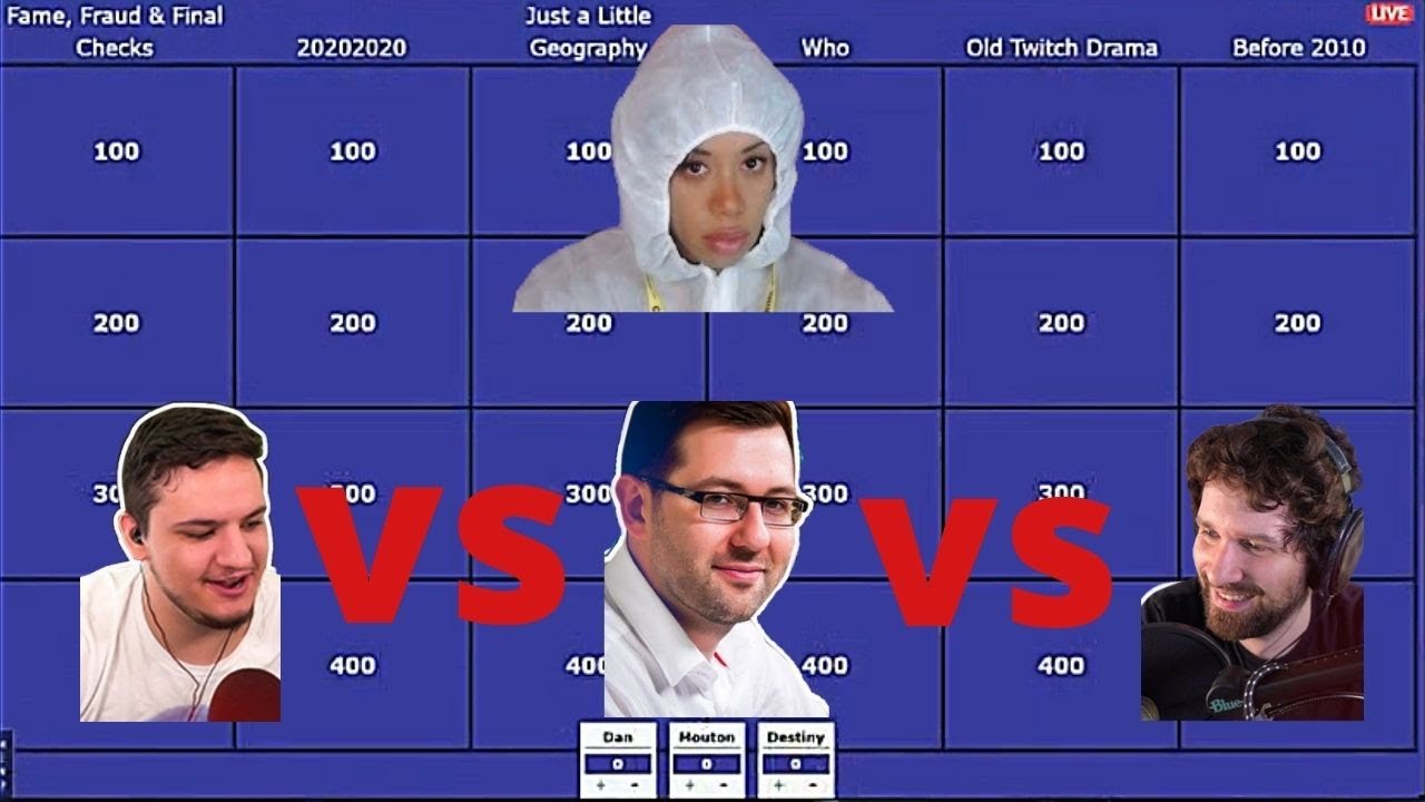 Destiny's Jeopardy Game with Friends 🎮