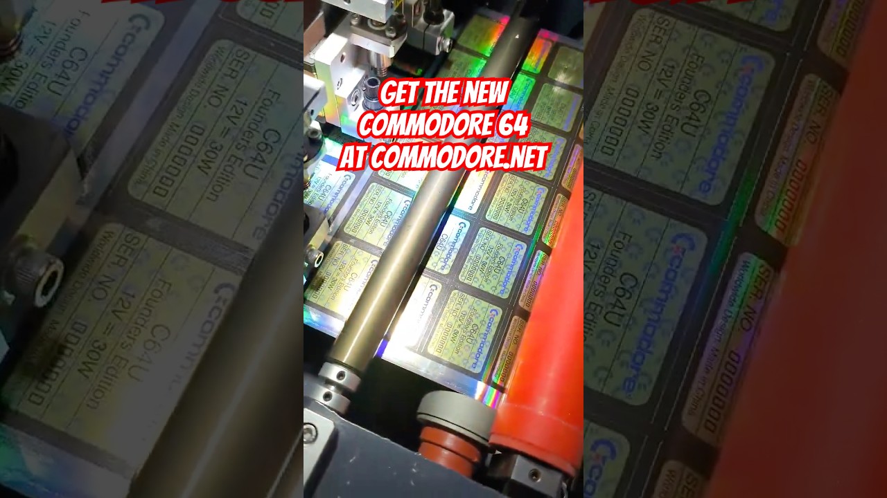 First Holographic Serial Number Printed for Commodore 64 Ultimate Edition! 🚀
