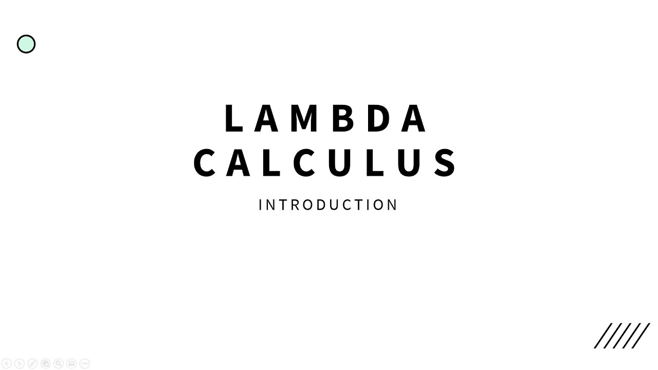 Lambda calculus introduction