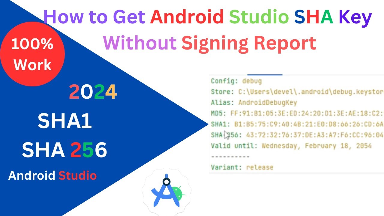 Generate SHA1 Key in Android Studio (2024) 🔑