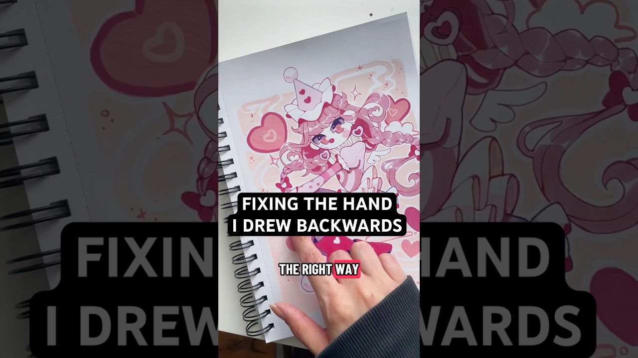 Correcting My Backward Hand Drawing ✏️