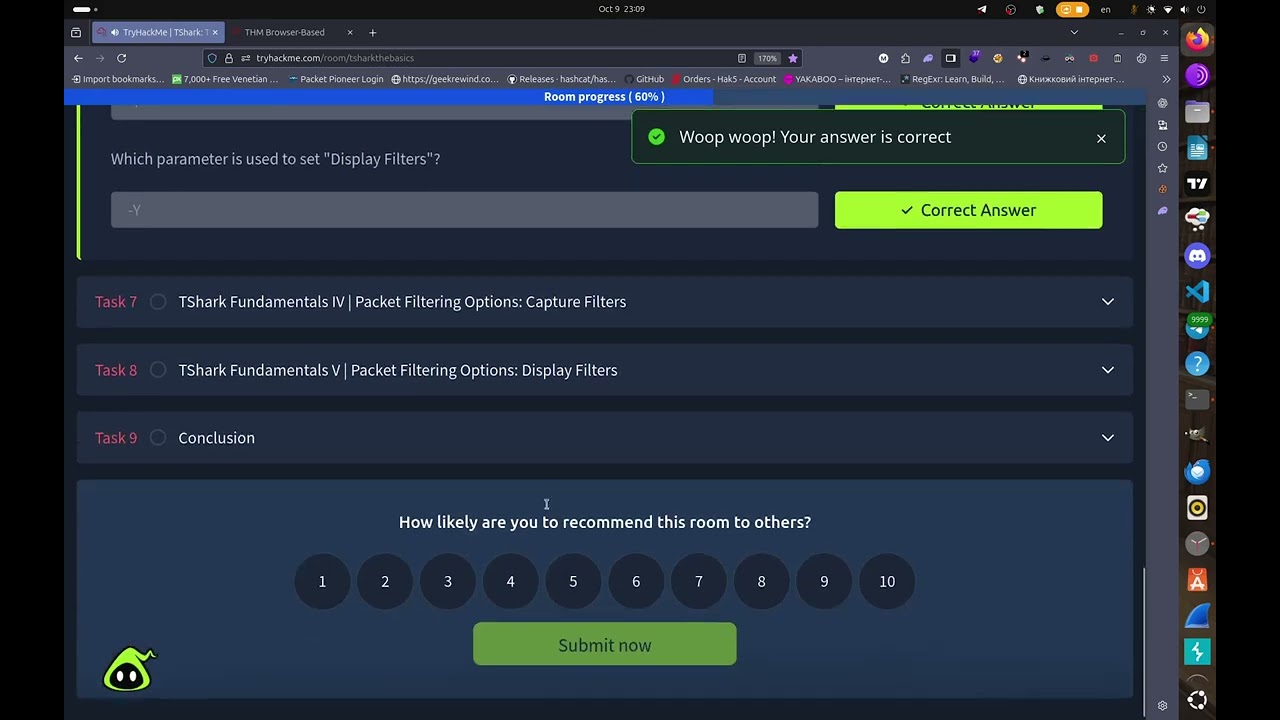 Tshark Basics Walkthrough on TryHackMe