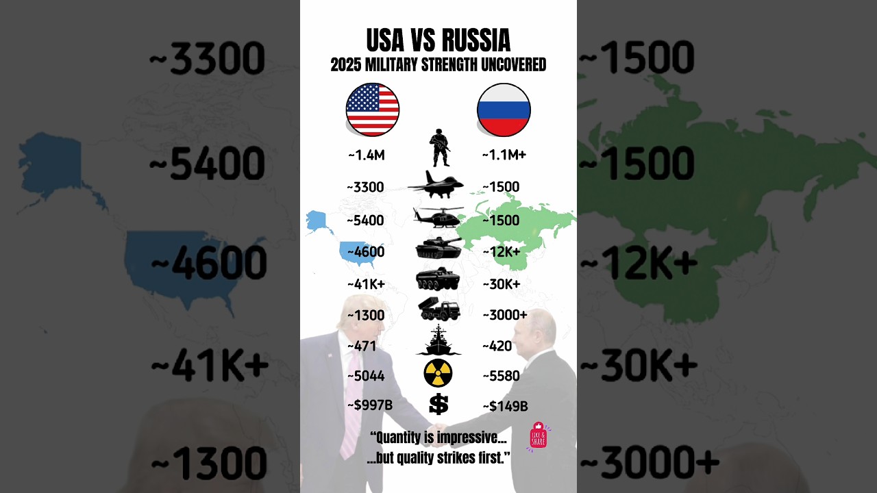 USA vs Russia Military Forces Compared (2025)