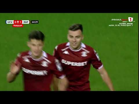 REZUMAT: Universitatea Craiova - Rapid 1-2. Comedia erorilor la Craiova şi adio titlu pentru olteni