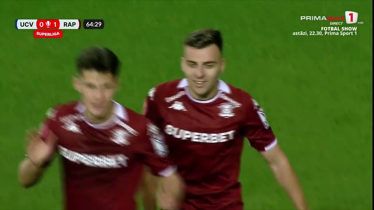 Universitatea Craiova vs. Rapid 1-2: Comedie de greșeli și sfârșitul visului pentru olteni ⚽