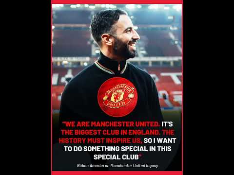 MANCHESTER UNITED NEW COACH RUBEN AMORIM FIRST INTERVIEW🎤📺⚽