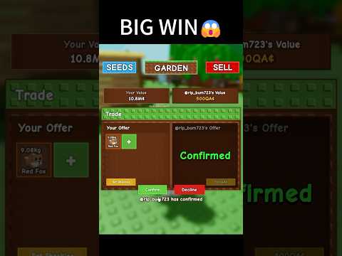 Trading In Grow A Garden😱#growagarden