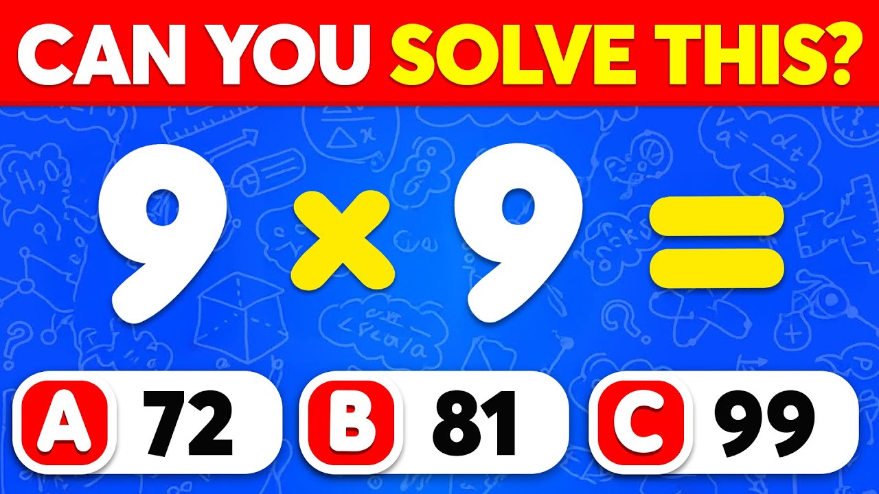 Challenge Your Math Skills: Easy to Impossible Quiz! 🧠