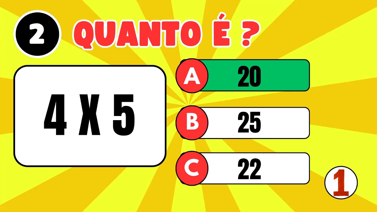 Desafie Seus Conhecimentos em Matemática: Quiz de Adição, Subtração, Multiplicação e Divisão para 5º Ano 🧮