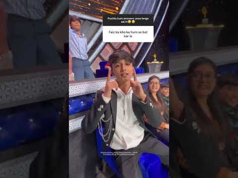 he is here to rock the stage of IndianIdol🔥 uff cant wait faizuu ❤️❤️ @mohammad.faiz_official #mohammadfaiz