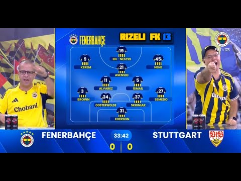 Fenerbahçe 1-0 Stuttgart - FB TV GOL ANI & Penaltı ve Kırmızı Kart Pozisyonları - 23 Ekim 2025