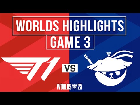 T1 vs AL Highlights Game 3 | Worlds 2025 Quarterfinals | T1 vs Anyone's Legend