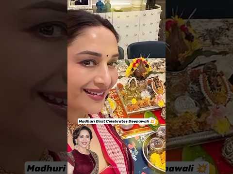 Madhuri Dixit Celebrates Deepawali with Lights & Laughter | Bollywood’s Queen of Grace ✨ #shorts