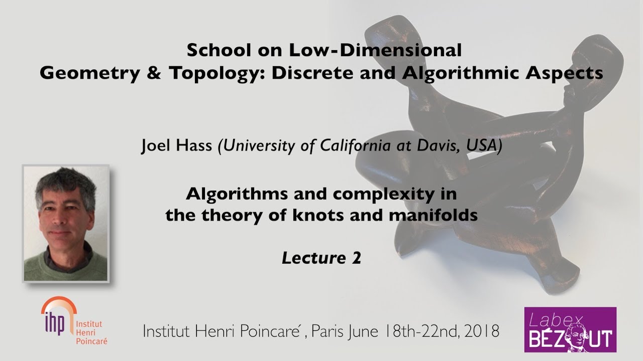 Understanding Algorithms and Complexity in Knot and Manifold Theory – Lecture 2 with Joel Hass 🧩