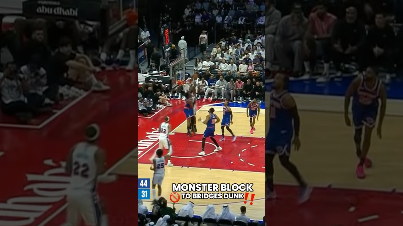 Guerschon Yabusele's Big Block & Mikal Bridges' Spectacular Finish! π