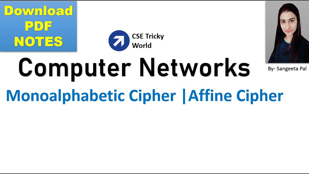 Understanding Affine Cipher in Computer Networks: Encryption & Decryption Explained in Hindi 🔐