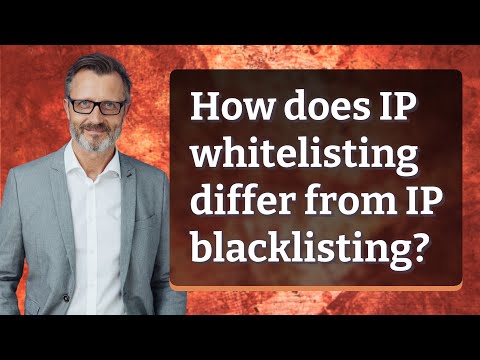 How does IP whitelisting differ from IP blacklisting?