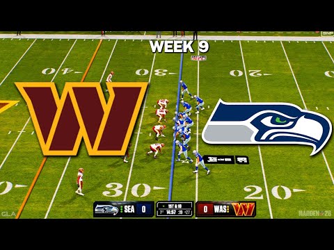 Commanders vs. Seahawks | Week 9 Simulation 11/2/2025 | Madden 26 PS5 Gameplay