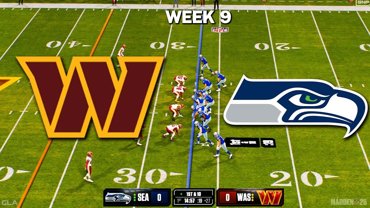 Seahawks vs. Commanders | Exciting Week 9 Madden 26 PS5 Simulation (11/2/2025) 🏈