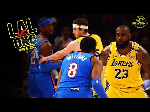 Los Angeles Lakers vs OKC Thunder Full Game Highlights | April 8, 2025 | FreeDawkins