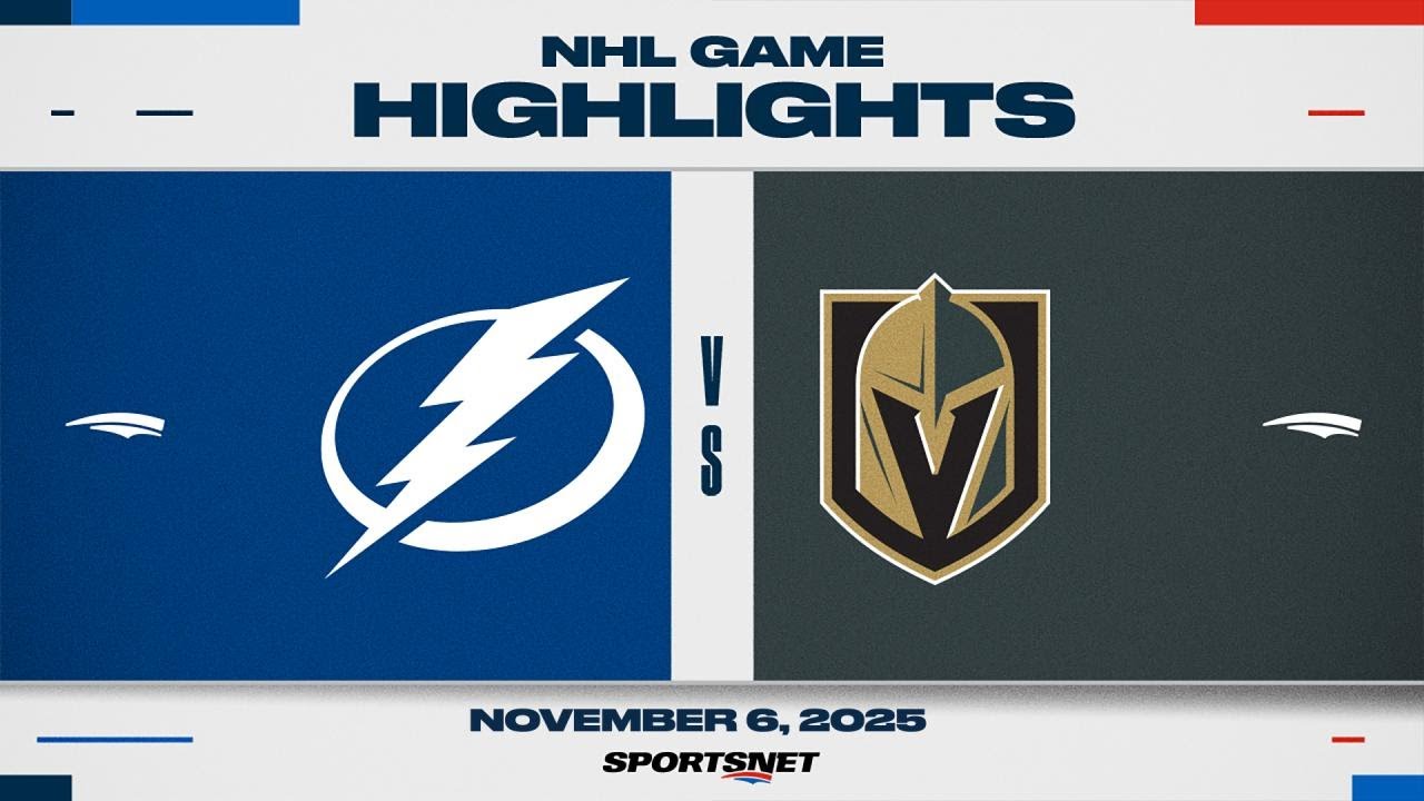 NHL Highlights: Lightning Defeat Golden Knights 6-3 🏒