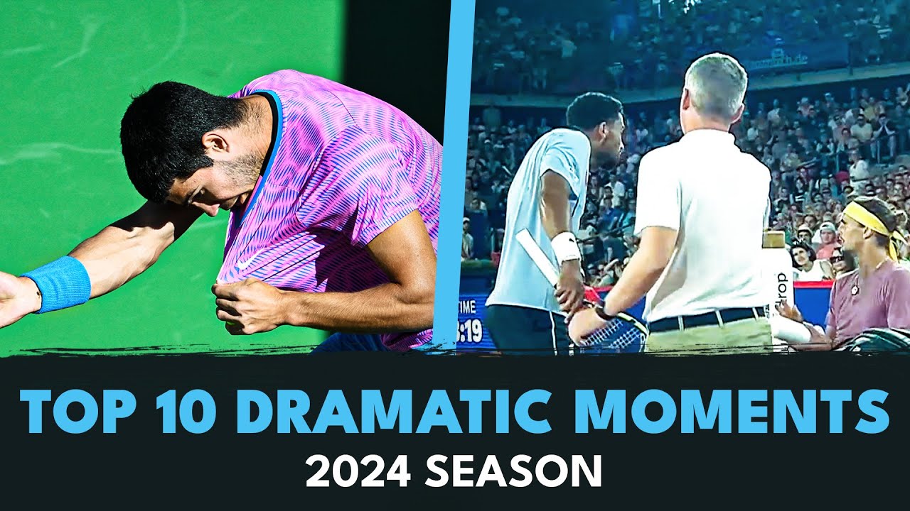 Top 10 π₯ Top 10 Most Dramatic Moments of the 2024 Tennis Season