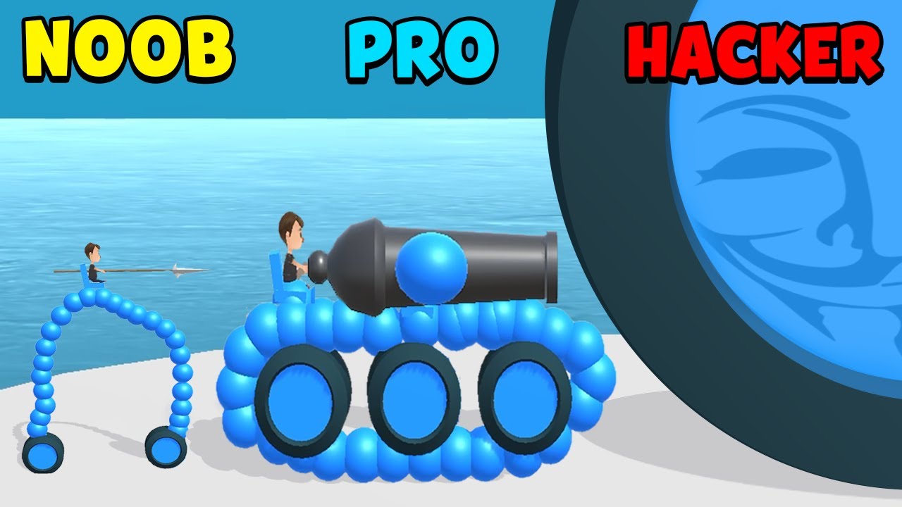 Noob vs Pro vs Hacker in Draw Joust 🏆